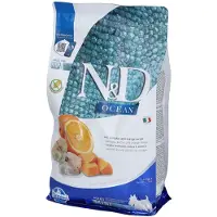 Farmina N&amp;D Ocean Adult Mini torsk, pumpa och apelsin 800 g