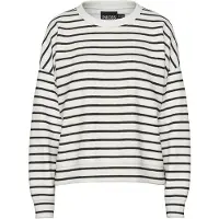 Pieces Sweatshirt 'Chilli' svart / off-white