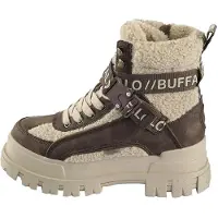 Buffalo Stövlett med snörning 'Aspha Com1' beige / brun