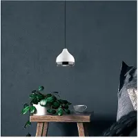 Opviq Hänglampa Yildo 6868 , dimbar, Vitt / opal, Vardagsrum / matsal, Metall, Modern, Pendellampa