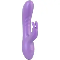 Sweet Smile Smile - rabbitvibrator med klitorisstimulator - lila