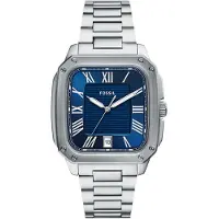 Fossil Herrklocka FS6121 i marinblå färg, mode stil.