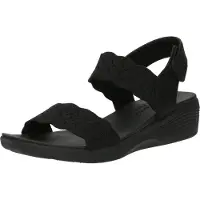 SKECHERS för kvinnor. 163165 Arya On The Rise Sandaler svart (37), 3 till 5 cm, Kardborreband, Casual
