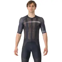 Castelli Climber's A/C Short Sleeve Jersey Dark Gray Black, Size L