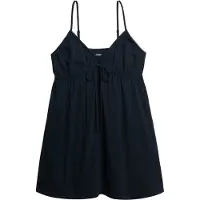 Superdry för kvinnor. W8012023A Broderie Cami Miniklänning marinblå (M), Casual, Bomull, Ärmlös / Hängselbyxor, Marino