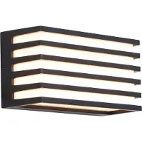 QAZQA Modern utomhusvägglampa svart inkl. LED IP65 - Jail