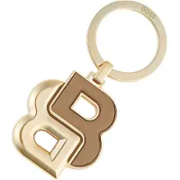BOSS Key ring with camel and gold-tone Double B monogram