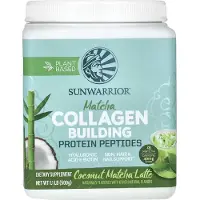 Sun Warrior , Kollagenbyggande Proteinpärlor, Kokos Matcha Latte, 1.1 lb (500 g)