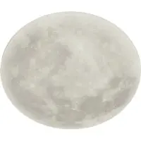 TRIO Lighting LED taklampa Lunar, dimbar, Vitt / opal, Vardagsrum / matsal, Syntetmaterial, Modern, LED-taklampa