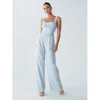 BWLDR Jumpsuit 'Orchid' pastellblå