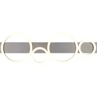 TRIO Leuchten LED taklampa Lumos, Aluminium / grå / zink, Vardagsrum / matsal, Metall, Modern, LED-taklampa