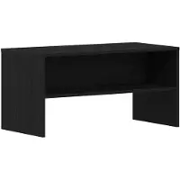 vidaXL TV-bänk svart ek 80x40x40 cm konstruerat trä