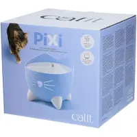 Catit Pixi Fountain, kattfontän, ljusblå, 2,5 l, 22x22x19,5 cm