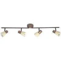Brilliant Luca 35832/56 Tak-spotlights LED E14 160 W Koppar, Champagne