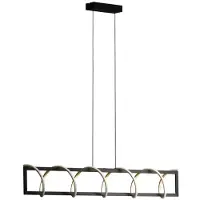 FISCHER&HONSEL GMBH Pendellampa Gwen, dimbar, Svart, Vardagsrum / matsal, Metall, Modern