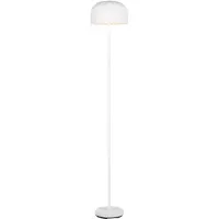 TRIO Leuchten LED golvlampa Jeff, dimbar, Vitt / opal, Sovrum, Metall, LED-golvlampa