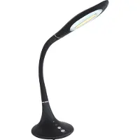 Globo Lighting LED skrivbordslampa Pattaya, dimbar, Svart, Arbetsrum / kontor, Syntetmaterial, Modern, LED-bordslampa