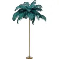 Kare Design golvlampa Feather Palm, Mässing / guld, Vardagsrum / matsal, Metall, Design, Golvlampa