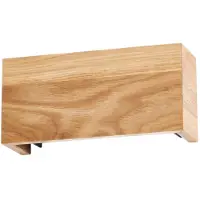 FISCHER&HONSEL GMBH Vägglampa Shine-Wood, Ljust trä, Vardagsrum / matsal, Trä, Vägglampa, vägglampa inomhus