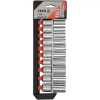 YATO Hylsnyckelsats YT-38861; 10-24 mm; 10 st.