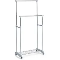 Zeller reglerbar garderob, 2 stänger, 170 cm