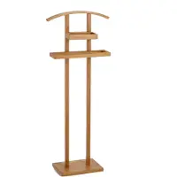 Zeller galge för kostym/kläder i bambu, 45x24x111 cm