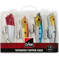 DAM Fishing DAM Topwater Popper 4-pack with Box 7-9cm