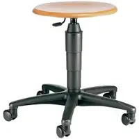 Topstar vridstol TEC 60 - Holz, sits bok natur steglös justering av sitthöjd med Toplift (TÜV-godkänd) (72260 HO1)