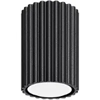 Sollux Taklampa Karbon , dimbar, Svart, Vardagsrum / matsal, Aluminium / grå / zink, Modern, Taklampa