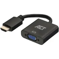 ACT AC7535 video kabeladapter 0,23 m HDMI typ A (standard) till VGA (D-Sub) svart
