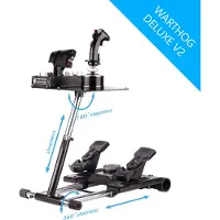 Wheel Stand Pro Deluxe V2 HOTAS WARTHOG - För Hotas Warthog flygsystem - ENDAST STÅND.