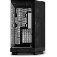 NZXT H series H6 Flow RGB - Mid tower - ATX - genomskinlig sidopanel (härdat glas) - ingen strömförsörjning - mattsvart - USB/ljud