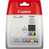 Canon Bläck CLI-551 Original Kombi-pack Svart, Cyan, Magenta, Gul 6509B015