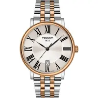 Tissot Carson Serie Kvartsverk 50M Vattentålig Klocka 40Mm Silverurtavla Rostfritt Stålboett Rostfritt Stålarmband T122.410.22.033.00 Regular Watch Box