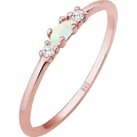 Elli Ring opal / roséguld / transparent