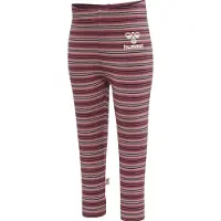 Hummel Leggings - HmlUnited Tights - Randig - Woodrose - - 3 år (98) - Leggings