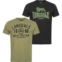 Lonsdale Bangor T-shirt Med Korta ärmar 2 Enheter