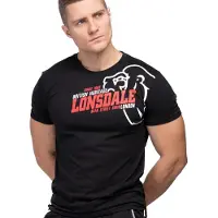 Lonsdale T-shirt 'Walkley' röd / svart / vit