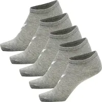 Hummel Ankelstrumpor - 5-pack - hmlMatch Me - Gråmelerad - - 24/27 - Strumpor