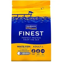 Fish4Dogs Foder För Vuxna Hundar Av Stora Raser Med Förstklassig Vit Fisk 1.5kg