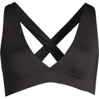 Casall Women's V-Neck Crossback Bikini Top Black