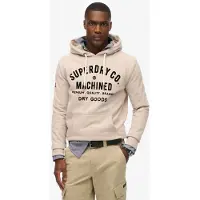 Superdry Workwear Flock Graphic Tröja Med Huva