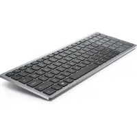 Dell KB740 - Tangentbord - kompakt, flera enheter - trådlös - 2.4 GHz, Bluetooth 5.0 - QWERTY - hela norden - Titan gray - med 3 years NBD Advance Exchange