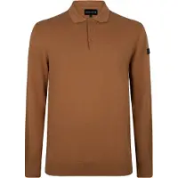Presly & Sun Sweater Brad Långärmad Stickad Polo Brun