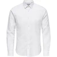 Only & Sons Skjorta 'ONSCaiden' vitmelerad