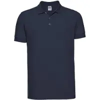 Russell athletic Russell Mens Stretch Short Sleeve Polo Shirt (French Navy)