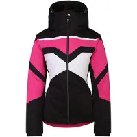 Dare 2b Rocker Hooded-jacka för damer/kvinnor (Pure Pink/Black)