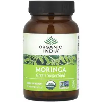 Organic India , Moringa, 700mg, 90 vegetabiliska kapslar (350mg per tablett)