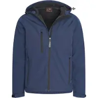 Cappuccino Italia Outdoor Jacka Softshell Hood Jacka Marinblå