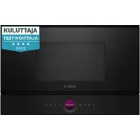 Bosch Serie 8 BFL7221B1B, Inbyggd, Grillmikrovågsugn, 21 l, 900 W, Inbyggd display, TFT
